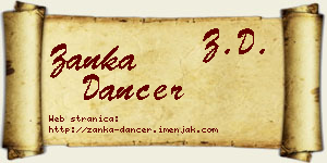 Žanka Dancer vizit kartica